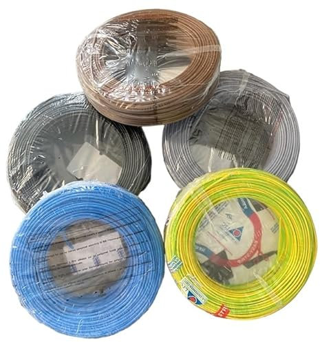 Cavo elettrico FS17 SEZIONE 4 MMQ ROTOLO 20MT - GIALLO VERDE - NERO -BLU-MARRONE-GRIGIO(NERO)