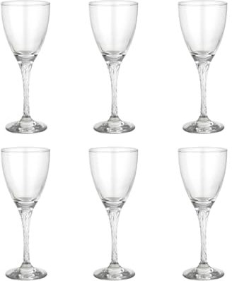 Pasabache Lot de 6 verres à eau ml200 twist