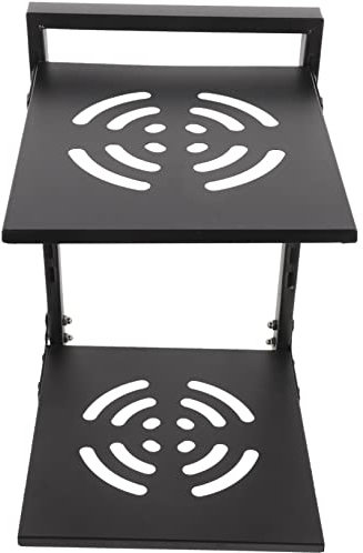 Amosfun Estante Organizador Para Ollas y Sartenes De Dos Capas, Acero Metálico Resistente, Multifuncional Para Almacenamiento Cocina, Adecuado Para Uso Doméstico y Organización Del Hogar