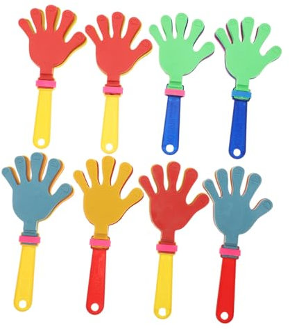 KOMBIUDA 8stücke Plastik-handklatscher Party-zauberkasten Jubel Ball Tanz Basketball Fußball Sportveranstaltungen Fiesta Geburtstagsbelohnungen Für Junge Mädchen Und Erwachsene