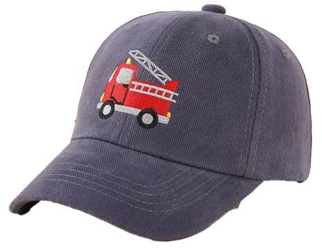 TUANMOZI Cap Kinder Jungen Trucker Cap Unisex Mädchen Baseballcap 100% Baumwolle Kappe Sonnenschutz Outdoor Baseball Caps für Jungen Mädchen (DE/NL/SE/PL, Alter, 2 Jahre, 8 Jahre, Grau)