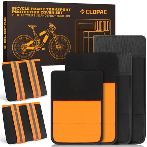 CLOPAE 6PCS Protezione per Telaio della Bicicletta, Telai in Carbonio, Portabiciclette in Neoprene