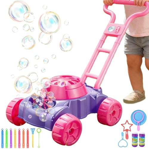 Jouet Machine À Bulles – Tondeuse À Gazon D'été, Jouet D'extérieur pour Ēnfants |, Portable Semblant Jouer Ēnfants D'âge Préscolaire Garçons Filles Fête d'anniversaire Activité Divertissement Amusant