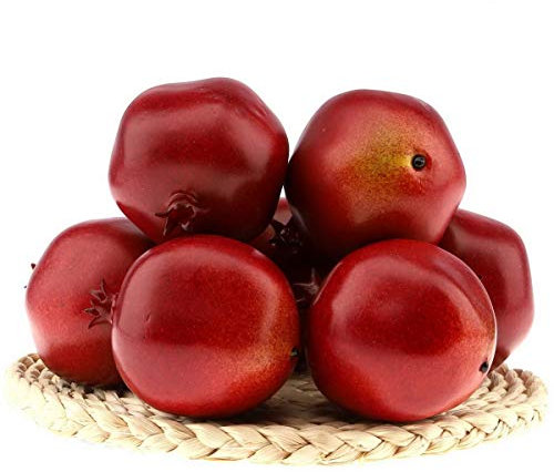 Gresorth 6 Stück Lebensechte Künstliche Granatapfel Gefälschte Früchte Obst Deko Dekoate