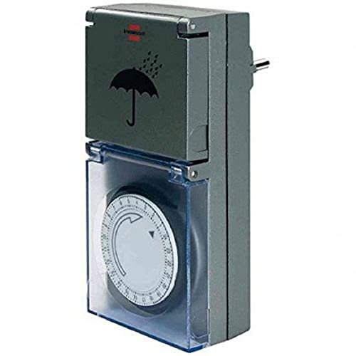 Brennenstuhl 1506464 Tageszeitschaltuhr MZ 44, IP 44, anthrazit, FR