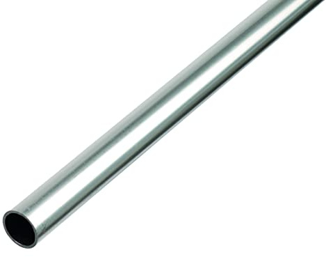 Alberts 472597 Rundrohr | Aluminium, natur | 1000 x 25 x 1,5 mm