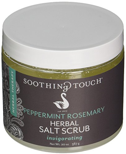 Soothing Touch W67365PR2 Salt Scrub Peppermint Rosemary, 20-Ounce