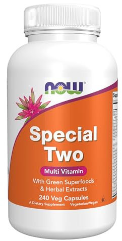 Now Foods, Special Two Multivitamin, 240 vegane Kapseln, Laborgeprüft, Glutenfrei, Vegetarisch, Ohne Gentechnik