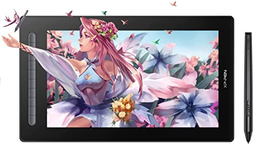 XP-PEN Artist 16 2nd Tableta Gráfica con Pantalla Completamente Laminada 127% sRGB, Tableta Gráfica Dibujo Digital con Lápiz X3, Compatible con Windows, Mac OS X, Chrome OS, Linux y Android, Negro