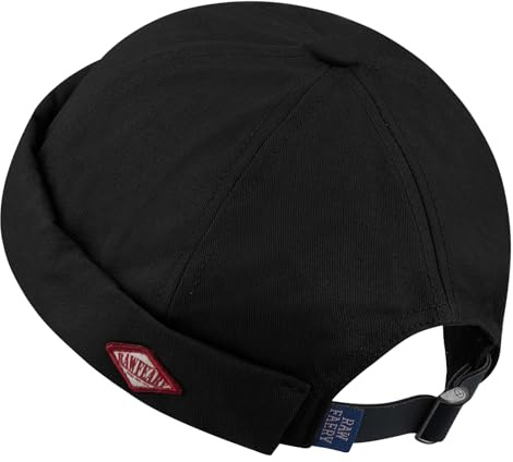 CLAPE Bonnet Docker en Coton Rolled Cuff Retro Docker Hat Casquette sans Visière Beanie Watch Cap Skullcap
