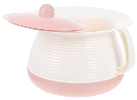 Cabilock Gamelle en plastique avec couvercle - Pot de nuit portable pour adultes - Urinoir pour la maison pour les personnes âgées et le camping - Solution hygiénique pour les déplacements