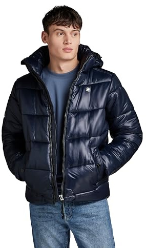 G-Star Homme Doudoune Padded Hooded, Bleu (salute D24676-D418-C742), L