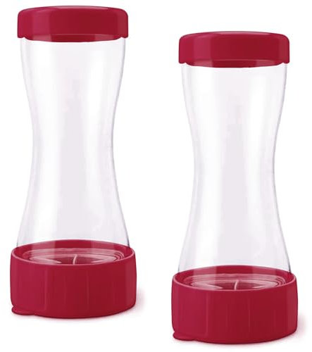 TAIZER 2 PCS Tamis à Farine,Tamis Cuisine,Saupoudreuse Sucre Glace,Tamis à Farine,Distributeur Poudre Shaker pour Chocolat Farine Fine Sucre Cacao,Convient aux Gâteaux à Base de Farine(Rose)