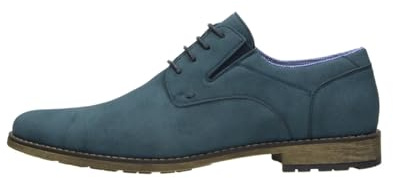 Scarpa Business Tim di Colore Navy PU Nubuck, Scarpe Oversize da Uomo - Scarpe Grandi da Uomo, Tim 51 EU Navy PU Nubuck