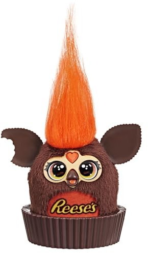 FURBY Furblets REESE'S Peanut Butter Cup Mini 3-Inch Electronic Plush, Candy Toys for Kids 6+