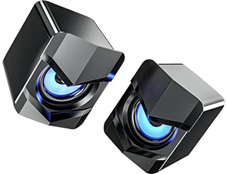 Operitacx 2piezas Mini Altavoces USB para Ordenador Altavoces para Teléfono y Oficina Altavoz para Ordenador De Sobremesa