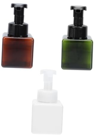 EPIGEIST Lot De 3 Flacons Pompe Mousse Rechargeables 4.92 Oz Bouteilles Portables pour Nettoyant Visage Savon Liquide Shampooing Voyage Maison Bureau Cuisine Distributeurs À Pompe