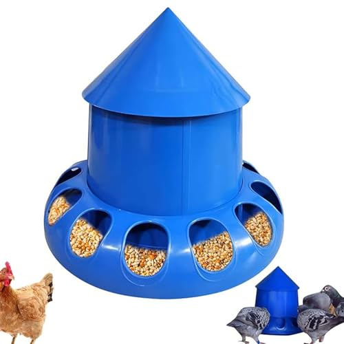 Comedero automático for Palomas con múltiples Orificios, Caja de alimentación for pájaros, diseño Duradero for Uso en Exteriores, Evita derrames de Comida for los Amantes de Las Aves.(L)