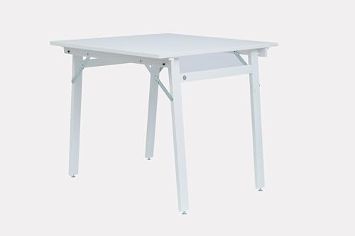 Karn Tavolo Pieghevole Party Regolabile in Altezza da 74,5 a 76 cm – Tavolo Salvaspazio in Faggio Massello con Piano Laminato Resistente – Tavolo per Casa Eventi