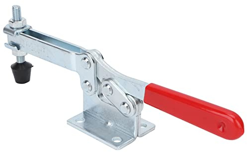 Dioche Abrazadera de Palanca Abrazadera de Palanca Horizontal Fuerza de Sujeción de 230 Kg de Horizontal de Liberación Rápida con de Plástico para Soldadura y Mecanizado
