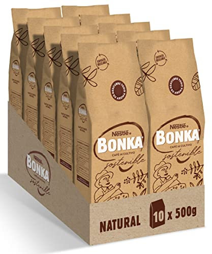 Bonka Café Grano Natural 500g - 10 Paquetes
