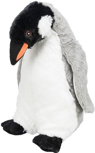 TRIXIE Pinguin Hundespielzeug Be Eco Erin - umweltfreundliches Plüschtier aus Recycling-Material, 28cm - nachhaltiges Kuscheltier Pinguin - Stofftier in schwarz-weiß - 34884