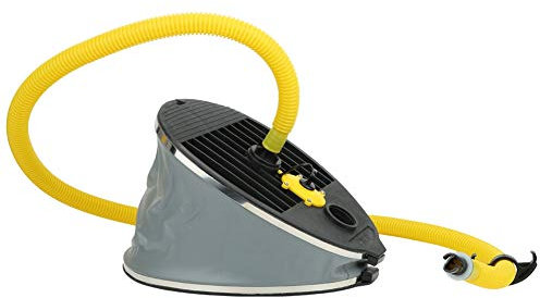 Tbest Bomba de Pie para Bote, Bomba de Pie para Bote de Alta Presión de 10 L, Bomba de Aire Inflable Portátil para Canoa, Kayak, Balsa, Bote de Goma