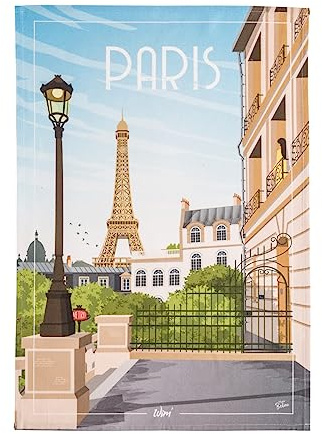 Coucke Tryckt bomullshandduk, Wim Paris, 50 x 75 cm