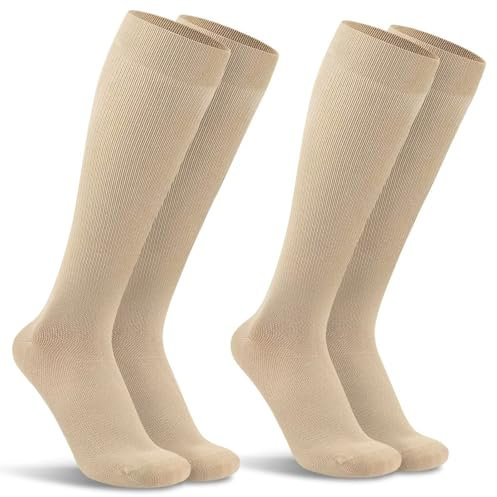 TUUHAW Kompressionsstrümpfe Herren 43-46 Kompressionssocken Herren 43-46 Herren-Kniestrümpfe Stützkniestrümpfe Reisestrümpfe Compression Socks Men
