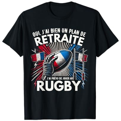 Rugby Retraite Joueur De Rugby Rugbyman Humour Rugby T-Shirt