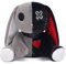 Ponjauk 25cm/30cm Gothic Hase Plüsch Kaninchen Plüschtier Kuscheltier Horror Häschen Ostern Plüschtiere Halloween Gruseliges Häschen Plüschtier Verrücktes Kaninchen Spielzeug