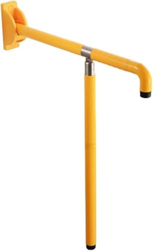 OWOHYG Portasciugamani Pieghevole per Vasca | Maniglie di Sostegno a Parete a Forma di T per WC e Doccia | Maniglia di Supporto di Sicurezza con funzionalità portasciugamani, 65 cm