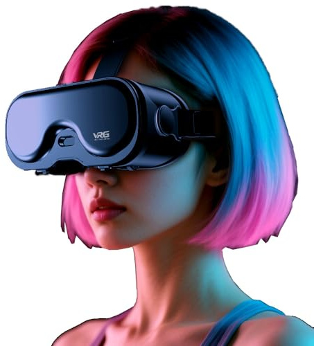 Casque de réalité virtuelle 3D VR pour iPhone et Android, lunettes VR avec lumière Blu-ray et petites, lunettes 3D pour regarder des films, vidéos et jouer, compatible avec les téléphones de 4,7 à 7,0