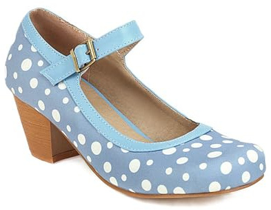 Scarpe Donna Mary Jane Heels Chunky Platform Pumps Cute Strawberry Print Pois Color Block Fiocco Retro Lolita Style Comfort Scarpe Eleganti per Cosplay Festa Daily Wear Casual Fashion