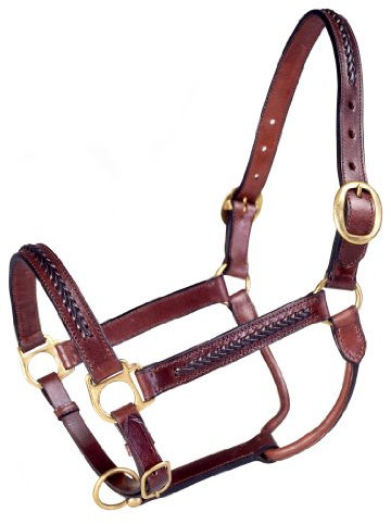 Tough 1 Royal King Lederhalfter, geflochten, Braun, Pferd