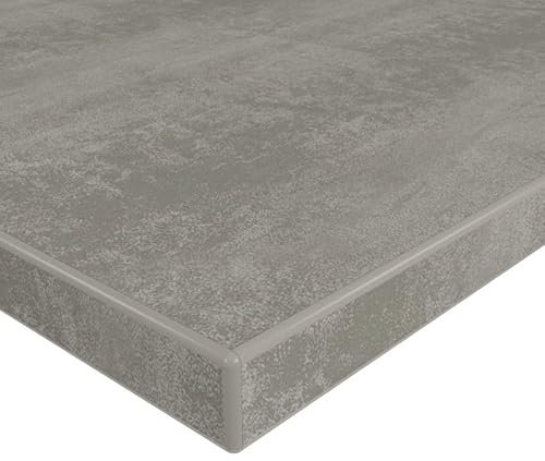 MySpiegel.de Tischplatte Holz Zuschnitt nach Maß Beschichtete Holzdekorplatte Beton hell in 19mm Stärke (100 x 70 cm, Beton Hell)