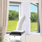 Phantasy® Fensterabdichtung für Mobile Klimageräte, Klimaanlage, Wäschetrockner, Ablufttrockner, Hot Air Stop zum Anbringen an Fenster, Dachfenster Flügelfenster Keine Bohrlöcher Erforderlich 400CM
