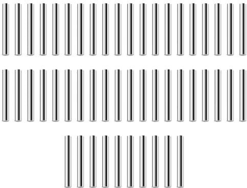 Perni cilindrici Ø 5 x 40 mm,Tassello Perno,Perno di Posizionamento Acciaio Inossidabile,Spina Centraggio Perno di Supporto in Metallo,per Fissare Assi di Legno e Collegare Mobili