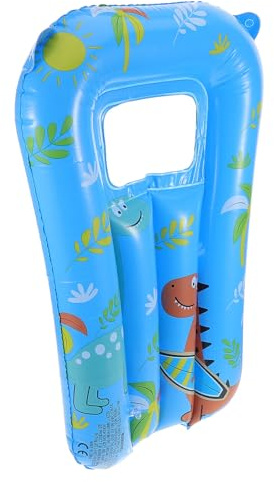 Hohopeti Planche Gonflable en PVC Portable pour Piscine Bleu, Jouet Flottant Polyvalent de Dinosaure, pour Garçon et Filles et Activités Aquatiques