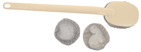Yardenfun Lotionapplikator für Rücken mit Langem Griff Schwamm Badebürste mit 3 Ersatzpads Sanfter Peeling Duschschaum für Erwachsene und Ältere Menschen