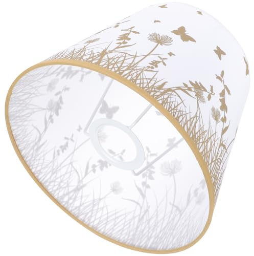 NESTINGHO Pantalla de Lámpara para Escritorio de Tela Creativa Cubierta de Lámpara Decorativa y Efecto Decorativo para Dormitorio y Sala de Estar