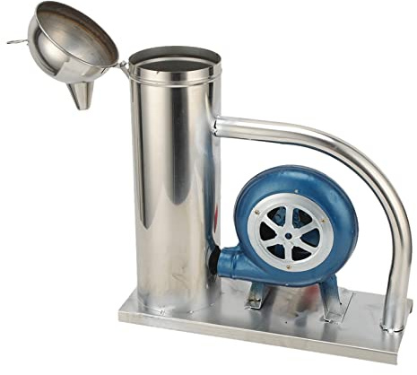 Stylebest Affumatore di Api Strumento Manuale per Apicoltura Spruzzatore di Fumo Portatile in Acciaio per Apicoltura 37,5 X 33 X 13 Cm