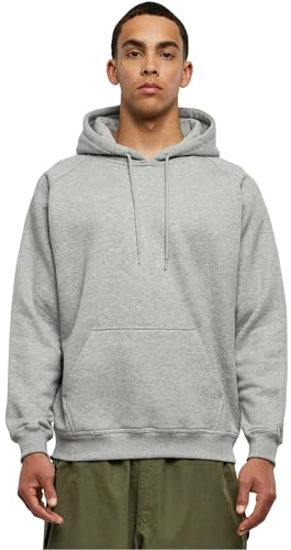Urban Classics Herren Blank Hoody Kapuzenpullover, Grey, S