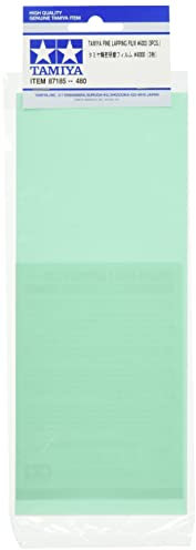 Tamiya 87185 Schleifpapier (3) P4000 Körnung, Modellbau-Zubehör, Bastelwerkzeuge, hochwertiges Modellbauzubehör, grün