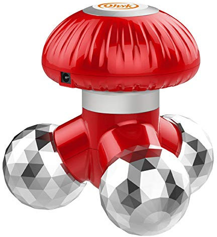 QHYK Vibrieren Massagegerät, Mini-Massager Handmassagegeräte Stromver über Batterie oder USB, mit 3 Knetmassageköpfe für Selbstmassage Entspannung oder Muskelverspannungen