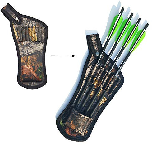 SHARROW Bogenschießen Pfeilköcher Pfeile Tasche Halter Gürtel Köcher für 8pcs Armbrust Pfeile Carbonpfeile
