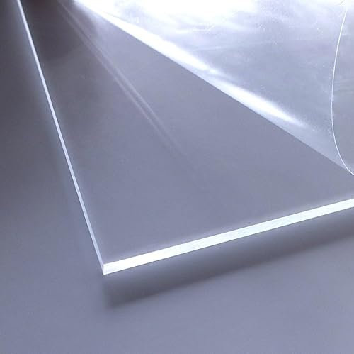 Cuadros Lifestyle | 4mm Acrylglas 40 x 40 cm 2er Pack | PMMA XT | transparent | glasklar | UV beständig | beidseitig foliert | im Zuschnitt 400 x 400 mm 2er