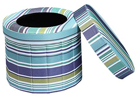TARTIERY Portable Folding Car Toilet - Outdoor Commode Camping Storage Stool With Ergonomic Design for Hiking, Long Trips, Travel, Elderly, Traffic Jam - Washable