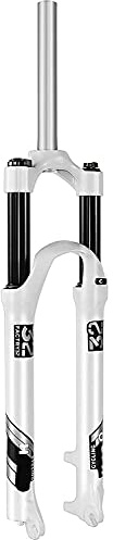 YLXD Horquilla de suspensión MTB de 26/27,5/29 Pulgadas, Horquilla Delantera de Bicicleta, Tubo Recto, Resorte hidráulico mecánico, Recorrido de 105mm, liberación rápida, 9mm QR 26