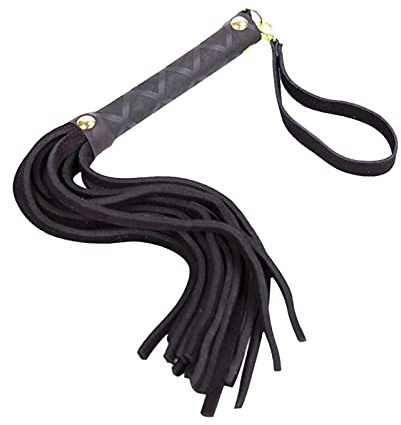 GSDGV Cultivo de equitación, látigo de equitación, látigo ecuestre con mango suave, mango de arnés de piel sintética, herramienta de entrenamiento de enseñanza y accesorios de disfraz (negro)